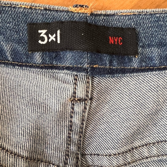 3x1 Frayed Hem Skinny Crop Stretch Jeans. - Picture 8 of 8